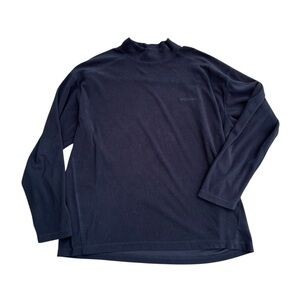 Columbia men’s size extra large black Long Sleeve mock collar microfiber top